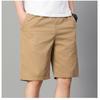 Herrshorts, enfärgade, casual, elastisk midja, lätta, andningsbara, medellånga, för utomhusbruk