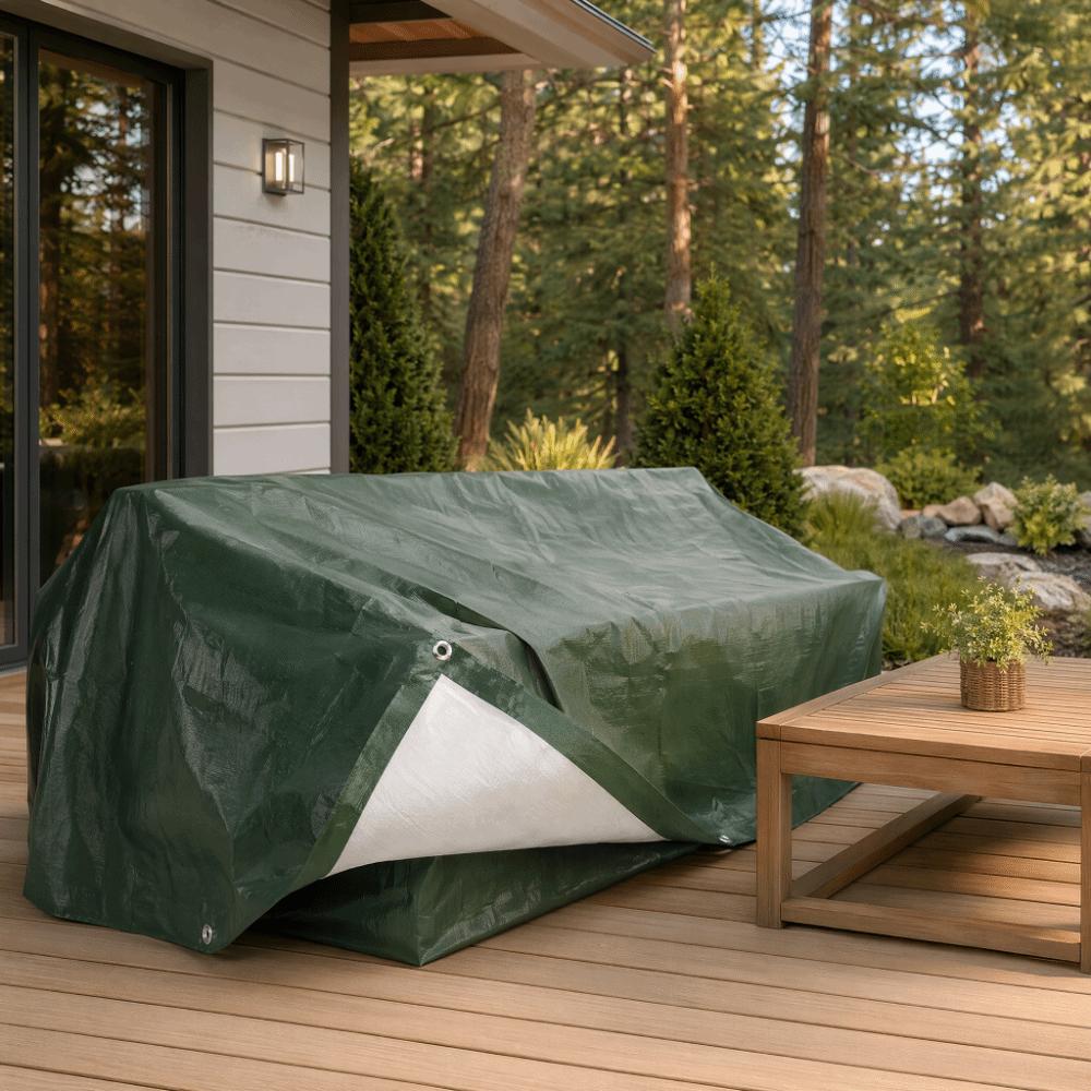 Waterproof Coating Rain Cover Canopy Grommet Eyelets Awning Cover  Garden Backyard
