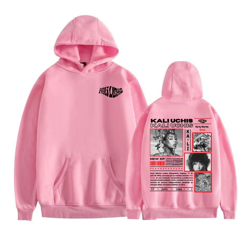 Kali Uchis Karly Marina Tour 2025 Album Hoodies Men Women Harajuku Hip Hop Retro Hoodie Casual Comfort High Quality Sweatshirts