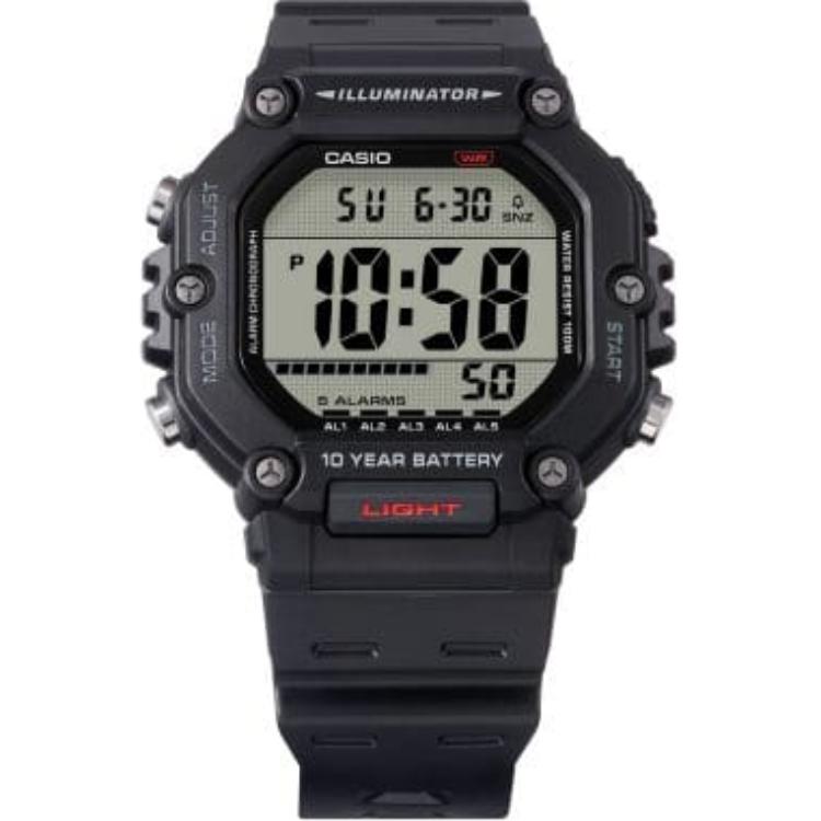 Casio DIGITAL 100m Waterproof Quartz Movement Watch Unisex Gray Dial AE-1600H-1AV