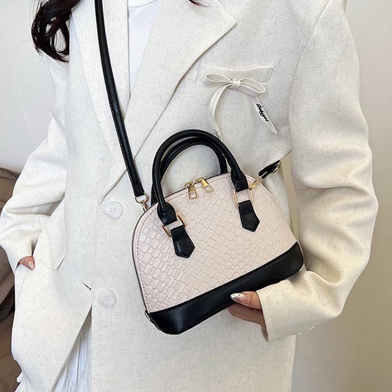 Yogodlns Women Shell Crossbody Bag New Trendy Retro Shoulder Handbag Simple Stylish Casual Commuter Purse