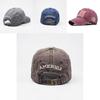 Retro Style Embroidered Letter Baseball Cap Vintage Washed Classic Flag Cotton Hat Men's Adjustable Cap