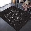 Koberce s potiskem Satanic Cat Domácí dekorace Měkká flanelová podložka do ložnice Koberce na hraní pro miminko do obývacího pokoje Koberce do ložnice