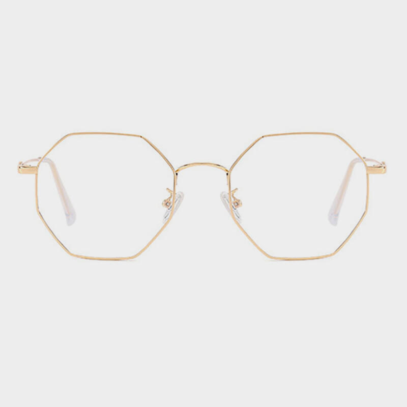 NeoRetro B2038 C4 Gold Blue Light Blocking Glasses none