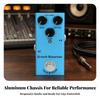 Compact Guitar Effects Pedal Metal Instrument Sturdy Accessory
