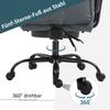 Office Chair Ergonomic Executive Chair 360 degrees Rotatable Computer Chair Height-Adjustable with Headrest and Padded Armrests with Footrest Faux