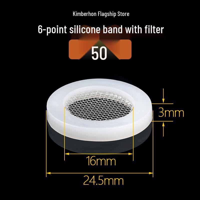 Silicone Rubber Gasket Shower Head Seal Ring, Water Heater Pipe Flat Washer, 4-6 Minute Installation.
