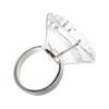 Dazzling Cubic Zirconia Fashion Rings Multipurpose Accessory Sparkling Dress Rings Suitable for Costumes Evening Gowns