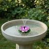 Lotus Zonnefontein Drijvende Lotus Vogelbadfontein Op Zonne-energie Werkende Fontein met Verwisselbare Spuitkoppen voor Tuinvijver Terras Tuin Decoratie