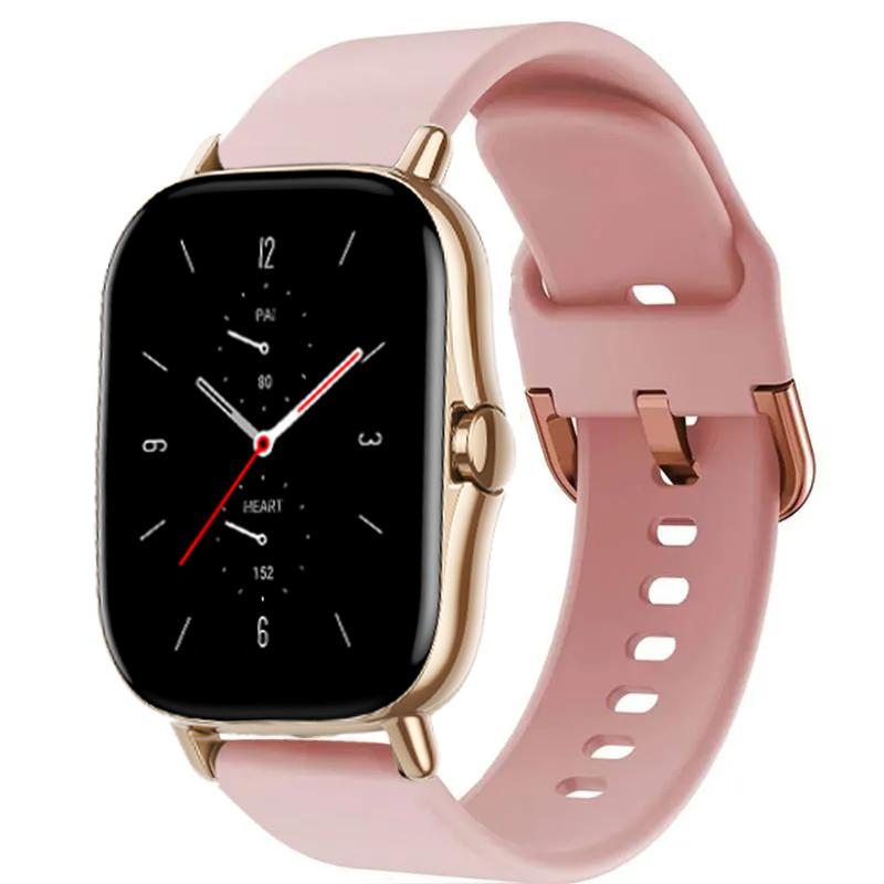 Sport strap For Amazfit GTS-GTR-4-3-2-2e-Mini-Pro-stratos 2 3 Watchband Silicone Bracelet Correa Amazfit bip-U-S-3-pro 20mm 22mm