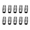 10 Pack Copper Magnetic Clasps Cord End Caps Leathers Rope End Caps for Jewelry