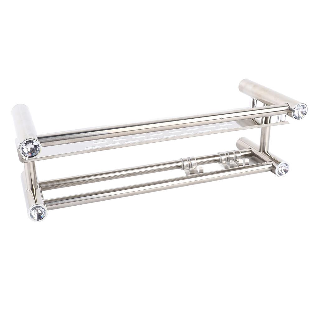 Badezimmer Schweberegale Edelstahl Verdicken Einlagig 40cm Duschtuchhalter für Handtuch Badeprodukte