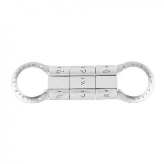 11x Накладка на кнопку центрального воздуховода AC для Mercedes Benz A/B/CLA/GLA Класса W176 W246