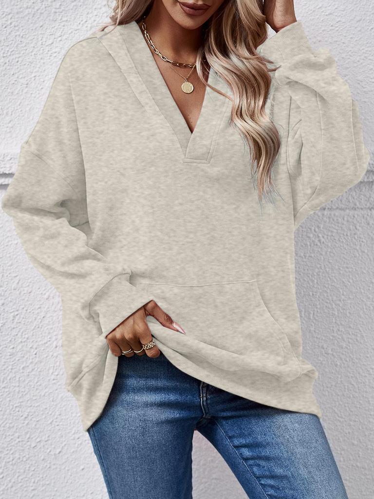2025 Neues Damen-Sweatshirt mit Kapuze und Kängurutasche - Langarm-Herbst-/Winter-Oberteil