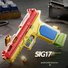 G17 Hanging Toy Gun Continuous Firing Pistol Shell Throwing Airsoft Blowback Empty Outdoor Shooting Gun for Children Adult