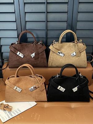 2025 Mori Suede Tote: Trendy, Cute, Large-Capacity Women's Shoulder and Motorcycle Handbag
