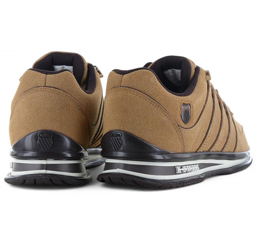 K-SWISS RINZLER Leder - Herren Sneakers Schuhe Braun 01235-286-M ORIGINAL