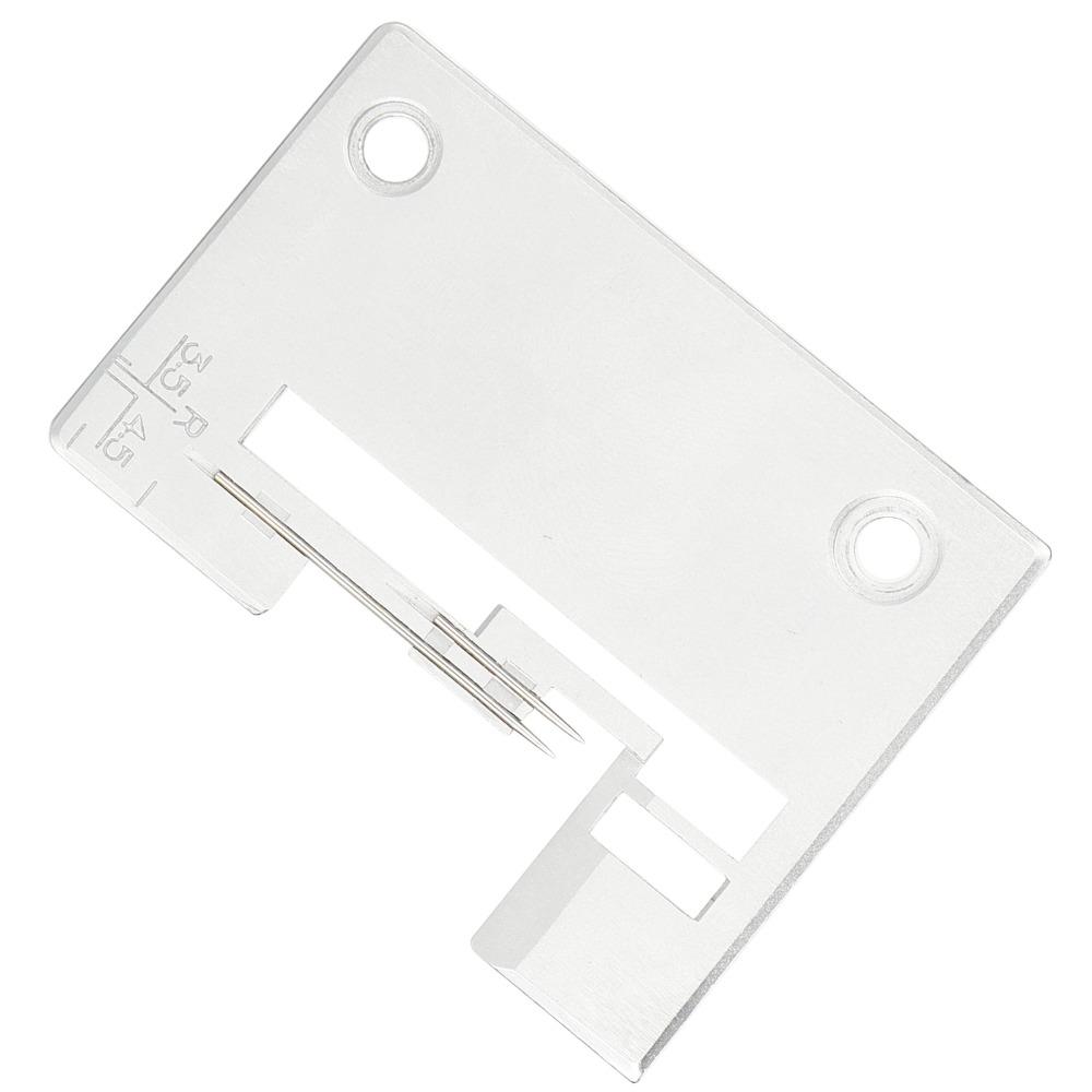 Iron Needle Plate Easy Installation Precision Sewing Machine Attachment Supporting Fabric Compatible Needle Plate Replacement