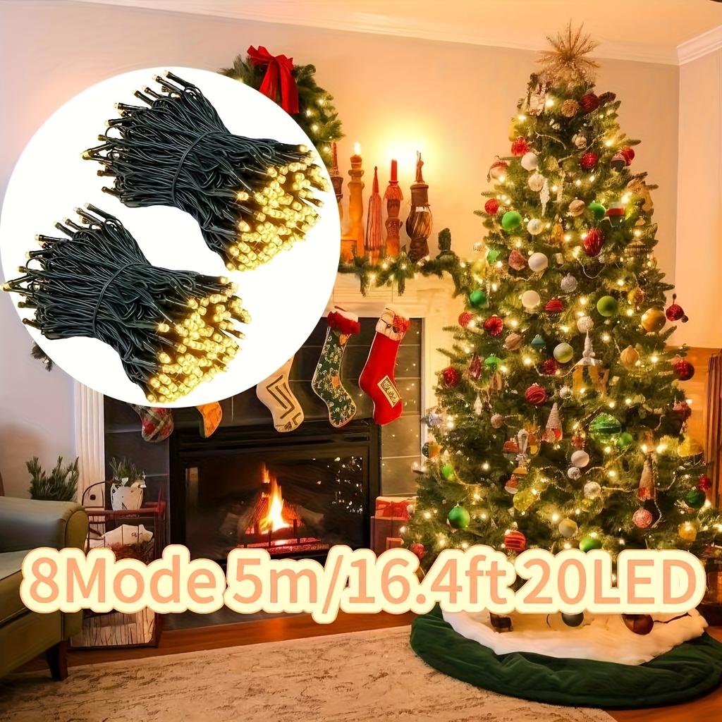 8 modes of solar outdoor string lights suitable for Christmas, Easter, Halloween, and parties,perfect for gardens, windows, and balconies