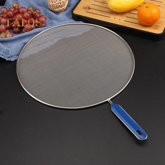 3Pcs Splatter Guard Mesh Wear-resistant Splash Proof Long Lasting Useful Mesh Pot Lid Grease Catcher Household Supplies