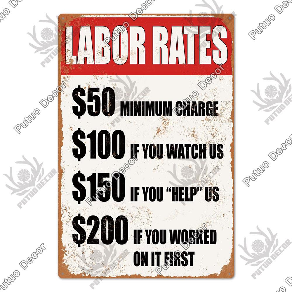 Decor Tire Shop Vintage Tin Sign Plaque Metal Iron Plate Wall Adornment for Garage Gas Station Car Sale Repair Poster