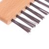 1Pc Wooden Handle Comb Cleaner Delicate Cleaning Removable Hair Brush Comb Cleaner Tool Handle Embeded Tool