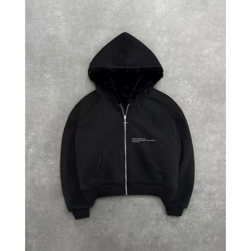 IHUASU Women's Fashion Hooded Casual Solid Color Print Autumn Winter Hoodie Elegant