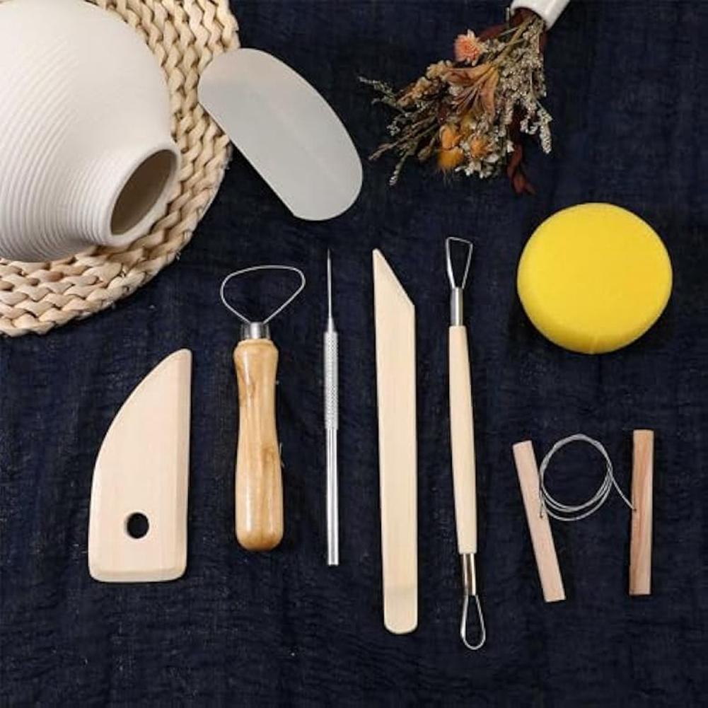 80Pcs Pottery Sculpting Clay Cleaning Tool Set Includes Clay Cutting,Modeling, Trimming Tools For Beginners Level