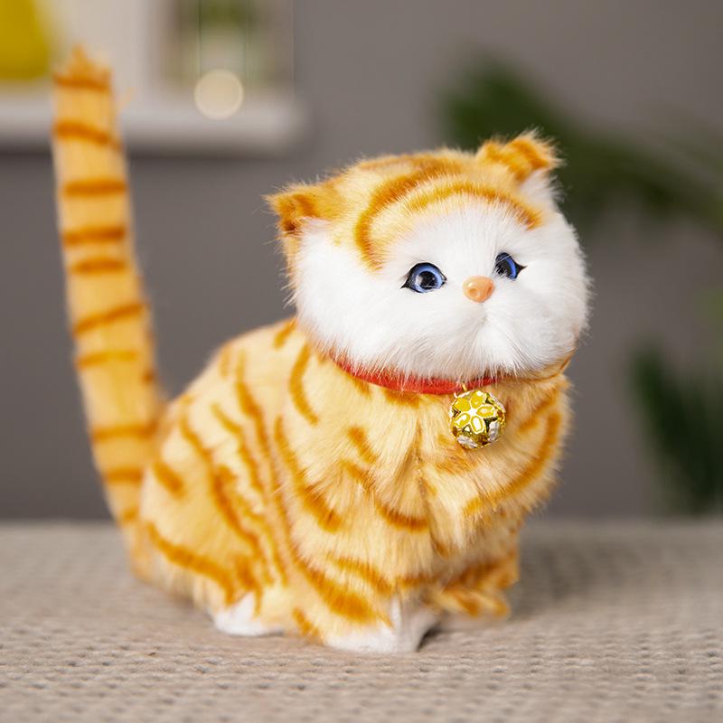 Adorable Cat Figurine with Bell - Perfect Birthday Gift for Girlfriends, Kids, and Cat Lovers