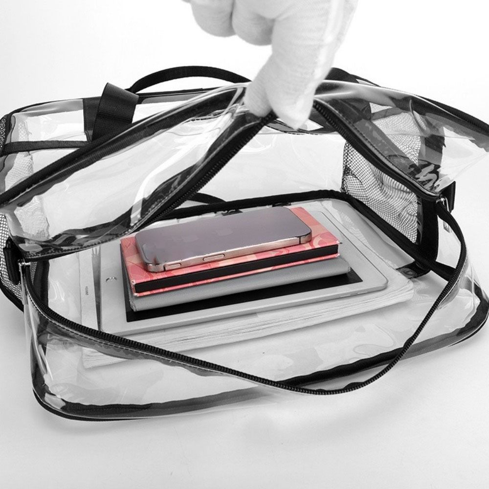 Waterproof Transparent Crossbody  Bag PVC Material Beach Swimming Bag  Bath Organization