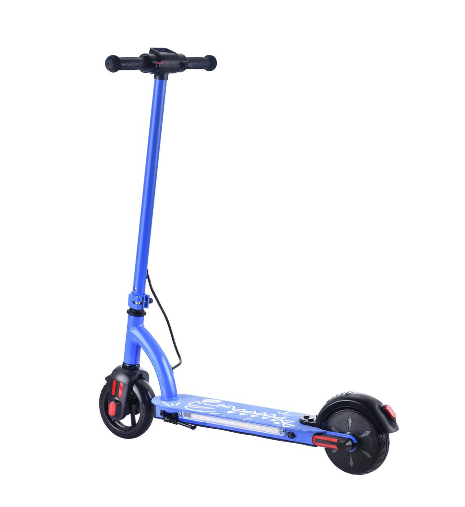 BOGIST E6 PRO Dětská elektrická koloběžka 24V1.5Ah Baterie 80W Motor 5 PALCOVÁ Plná pneumatika Jízda venku Skládací E-koloběžka