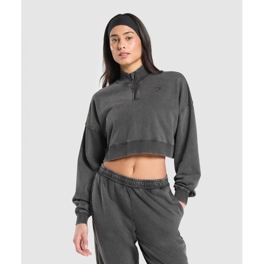 

Gymshark Whitney 1 4 молния черный B3c6p Bb4v XXS