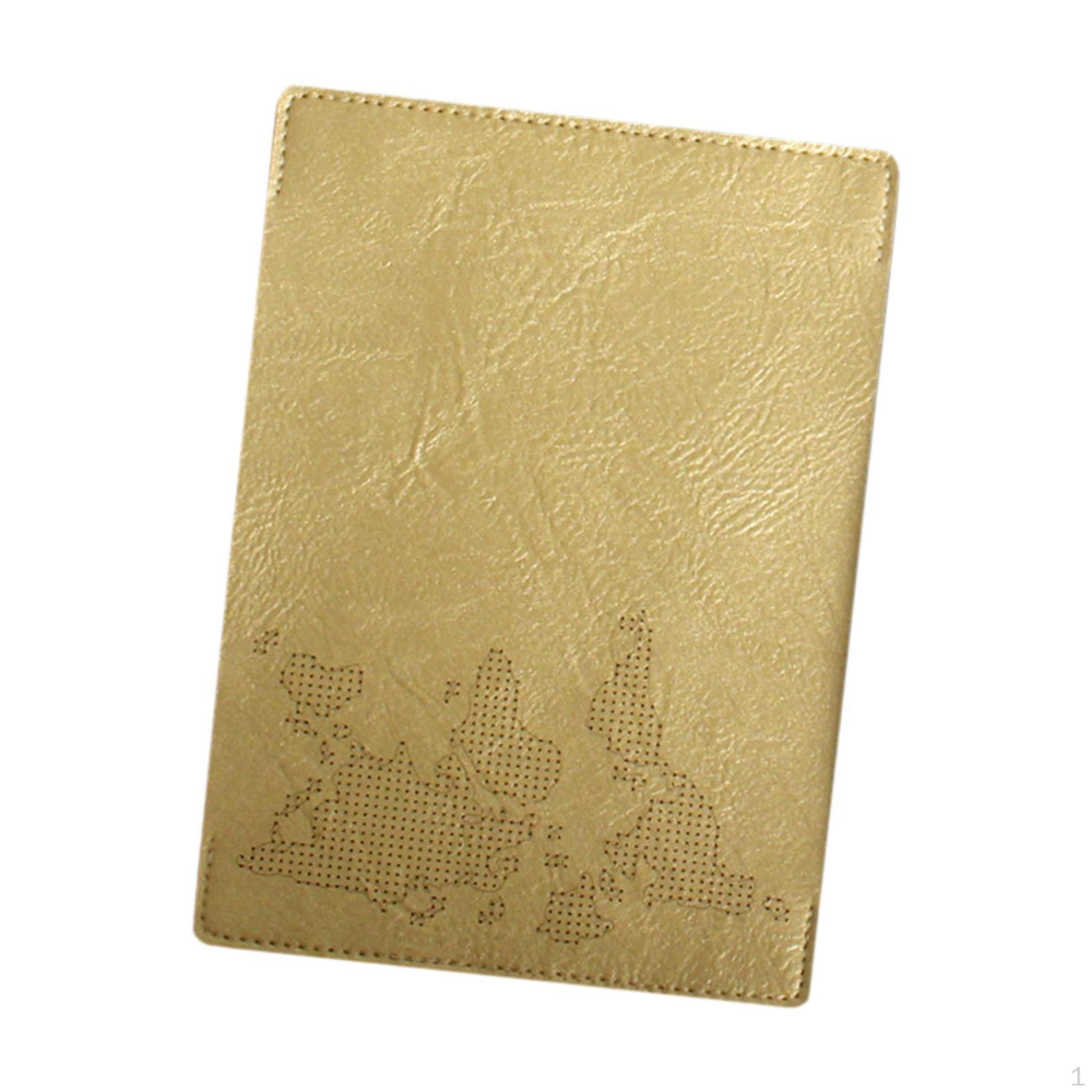 

Обложка для паспорта, чехол для карт, международные аксессуары, необходимые для путешествий, тонкий, для отпуска, для паспорта золотой