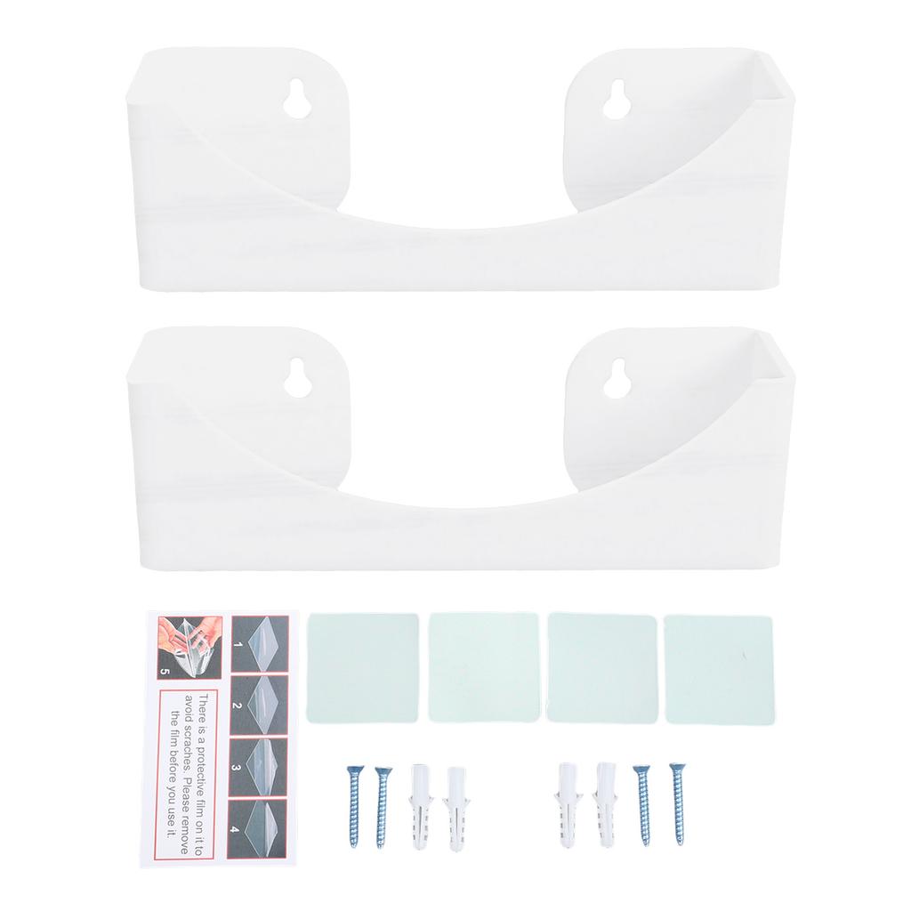 Hat Racks Holder Compact Hat Organizer for Baseball Caps Wall Installation 20 Hat Capacity White 2pcs