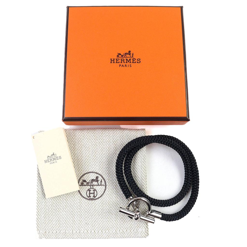 HERMES bracelet Grennan de Bourtour Accessories black Women Used