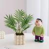 Nordic Bionic Green Faux Bonsai Plants - Indoor Tabletop Decor for Office & Living Room