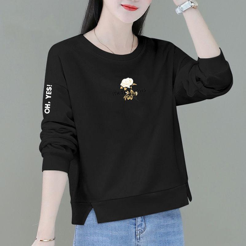 YYFS Damemote Uformelt vår høst med lange armer bluser og skjorter med o-hals