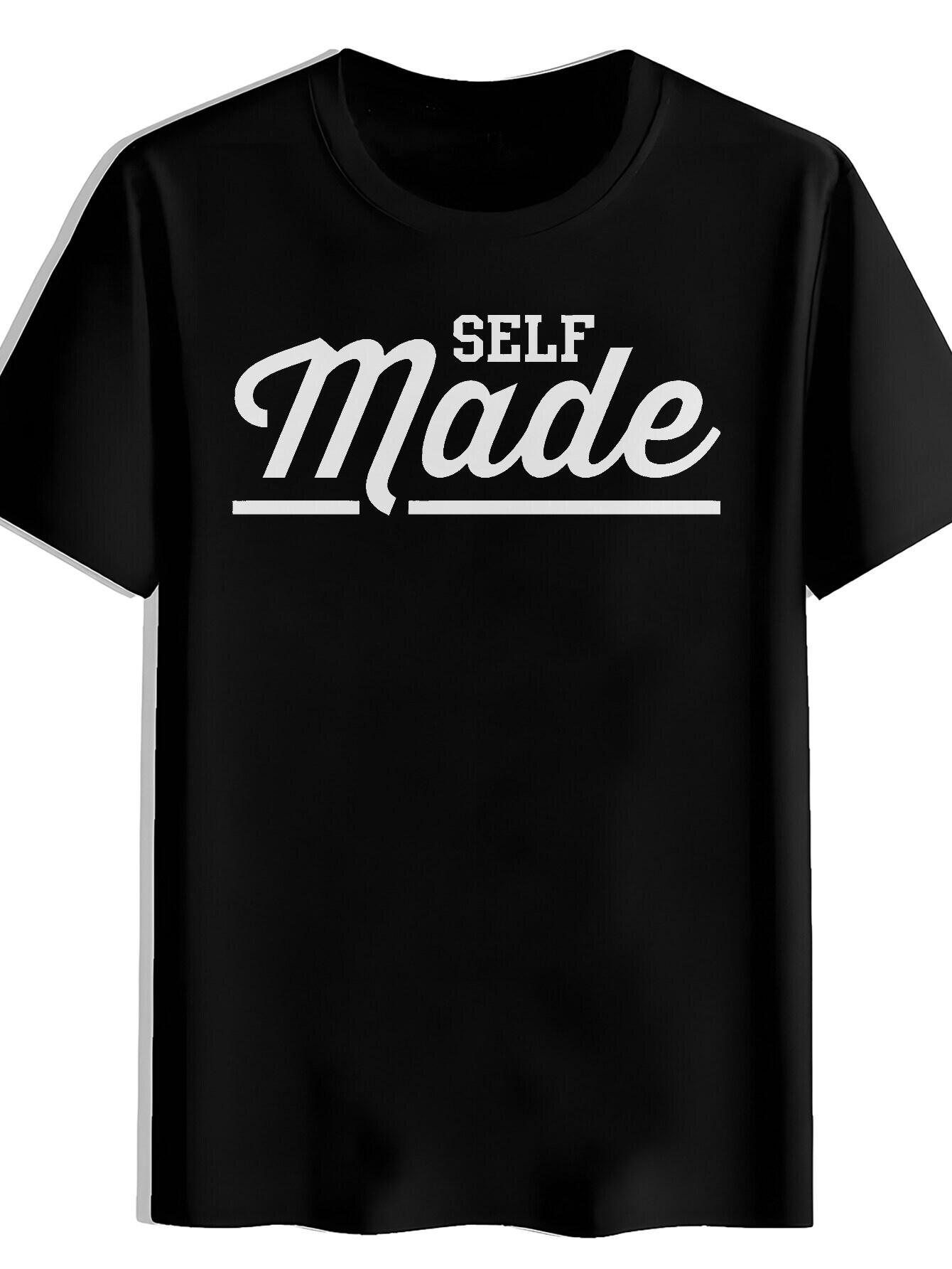 T-shirt Casual Summer - SELF MADE Print M