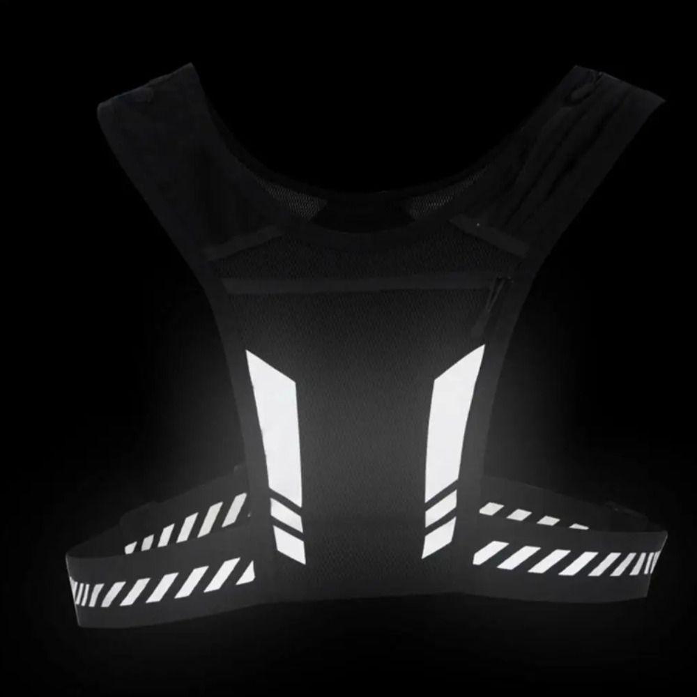 Universal Fit Reflective Running Backpack Mesh Breathable Sport Running Vest  Fitness