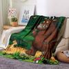 Coperta stampata a tema Il Gruffalò - Perfetta per divano, letto, viaggi e uso all'aperto | Lavabile in lavatrice, accogliente e resistente.