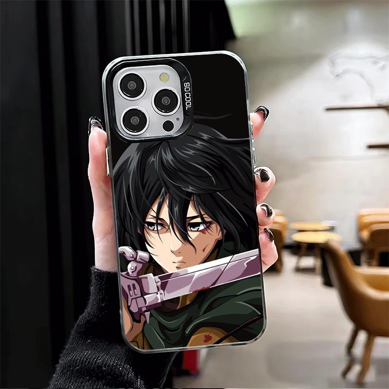 A-Attack On T-Titan Mikasa Soft Phone Case for iPhone 15 16 17 Pro Max 17Air 16E 14 Plus 13 12 Mini Shockproof Cover Back Shell