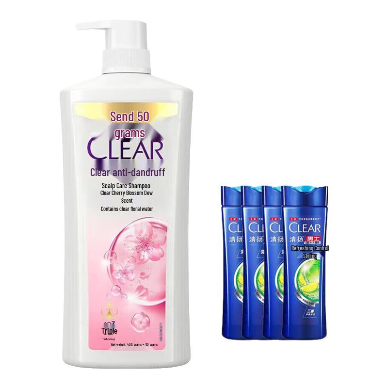 Clear Anti-Dandruff Shampoo with Fresh Cherry Blossom Fragrance
