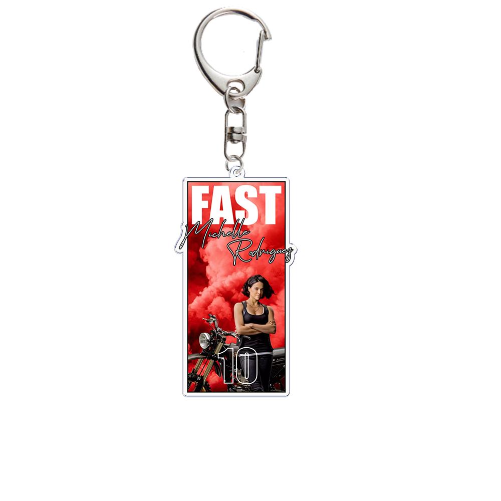 The Fast Keychain for Bag Pendant Fashion Furious KeyRing Gifts Jewelry Accessories Gifts for Friends