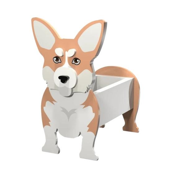 Blumentopf, niedlicher Blumentopf in Hundeform, vielseitiger Pflanzenhalter für Garten, Zuhause, Outdoor-Dekorationen