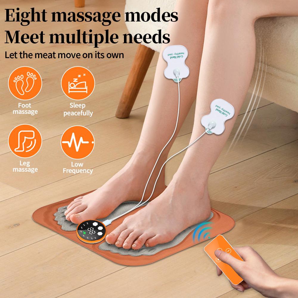 3D Smart Foot Massage Pad Rf Remote Feet Massager 8 Modes 29 Levels Improve Blood Circulation Relax Muscles Slim Legs Foot Pad