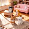 5Pcs/set Cartoon Cat Animal Miniatures Resin Ornaments Fairy Garden Decoration Micro Landscape