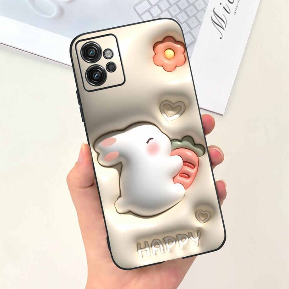 

For Motorola Moto G32 Phone Case Back Cover Stylish Pattern Soft Liquid Silicone TPU Coque Fundas MotorolaG32 G 32 Panda Housing Motorola G32