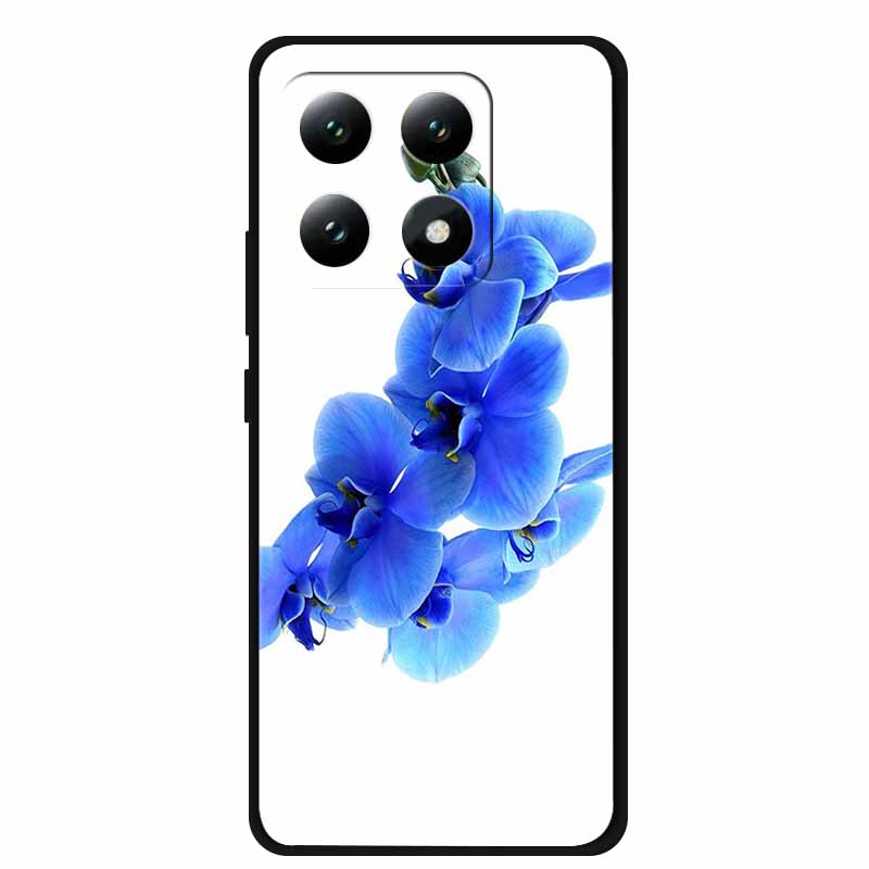 

Чехол для телефона Xiaomi 17 5G Задняя крышка Чехол 6.3 Funda Черный Силикон Мягкий Цветок Coque Для Xiaomi 17 2025 Ударопрочный Чехол Para Xiaomi 17 5G