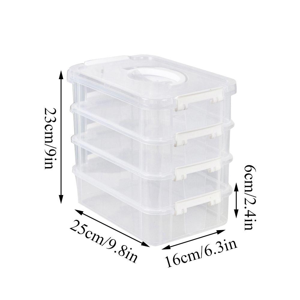 Acrylic Transparent Desktop Paper Storage Box A4 File Document Exam Paper Organizer Household Dust Proof Card Holder Case