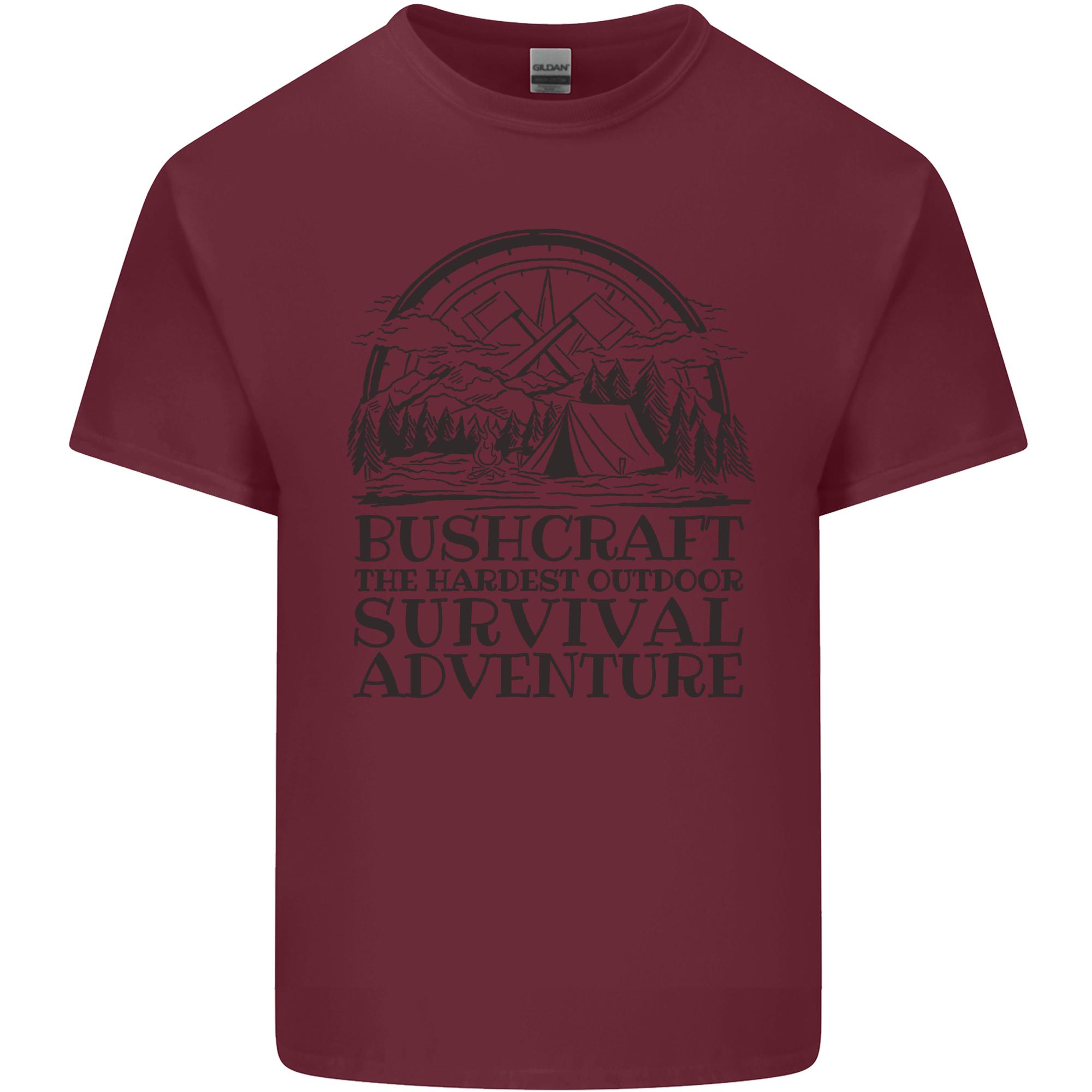Bushcraft Outdoor Survival Adventure Unisexs Light Cotton TShirt S